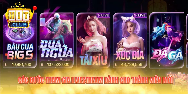 Các bước tham gia livestream dành cho thành viên mới