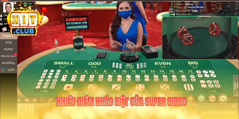 Nhiều điểm khác biệt của Super Sic Bo